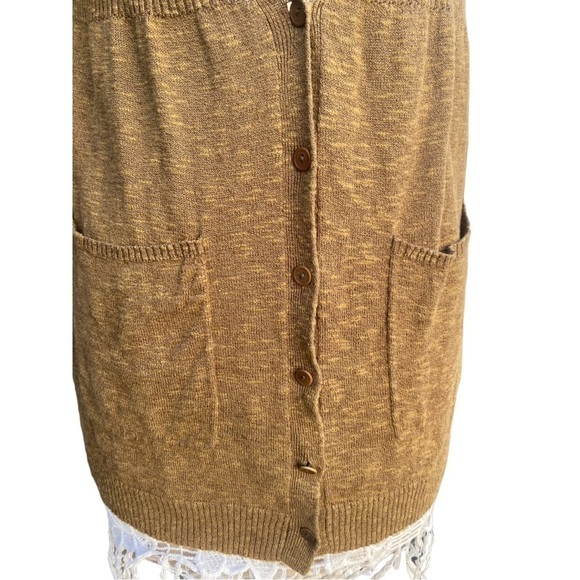 Eileen Fisher Olive Light Sweater Vest I Size: Petite 2/4P - Picture 12 of 16